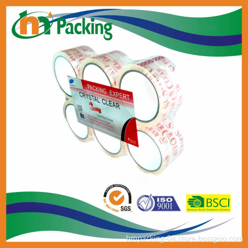 Super Crystal Clear BOPP Packing Tape with Logo Printing